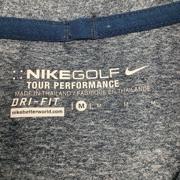 Nike Golf Tour Performance Mens Short Sleeve Dri Fit Golf Polo Size Medium - Picture 4 of 7